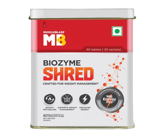 BURN FAT NATURALLY using MuscleBlaze Biozyme Shred