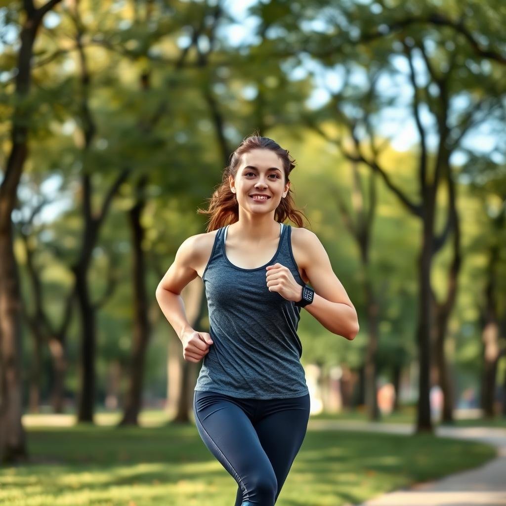 Person exercising outdoors representing physical health goals
